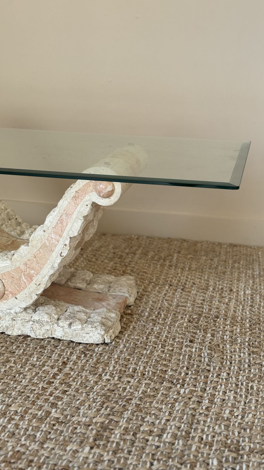 Mactan Stone Coffee Table In A Grecian Style, 1990's photo 525.0
