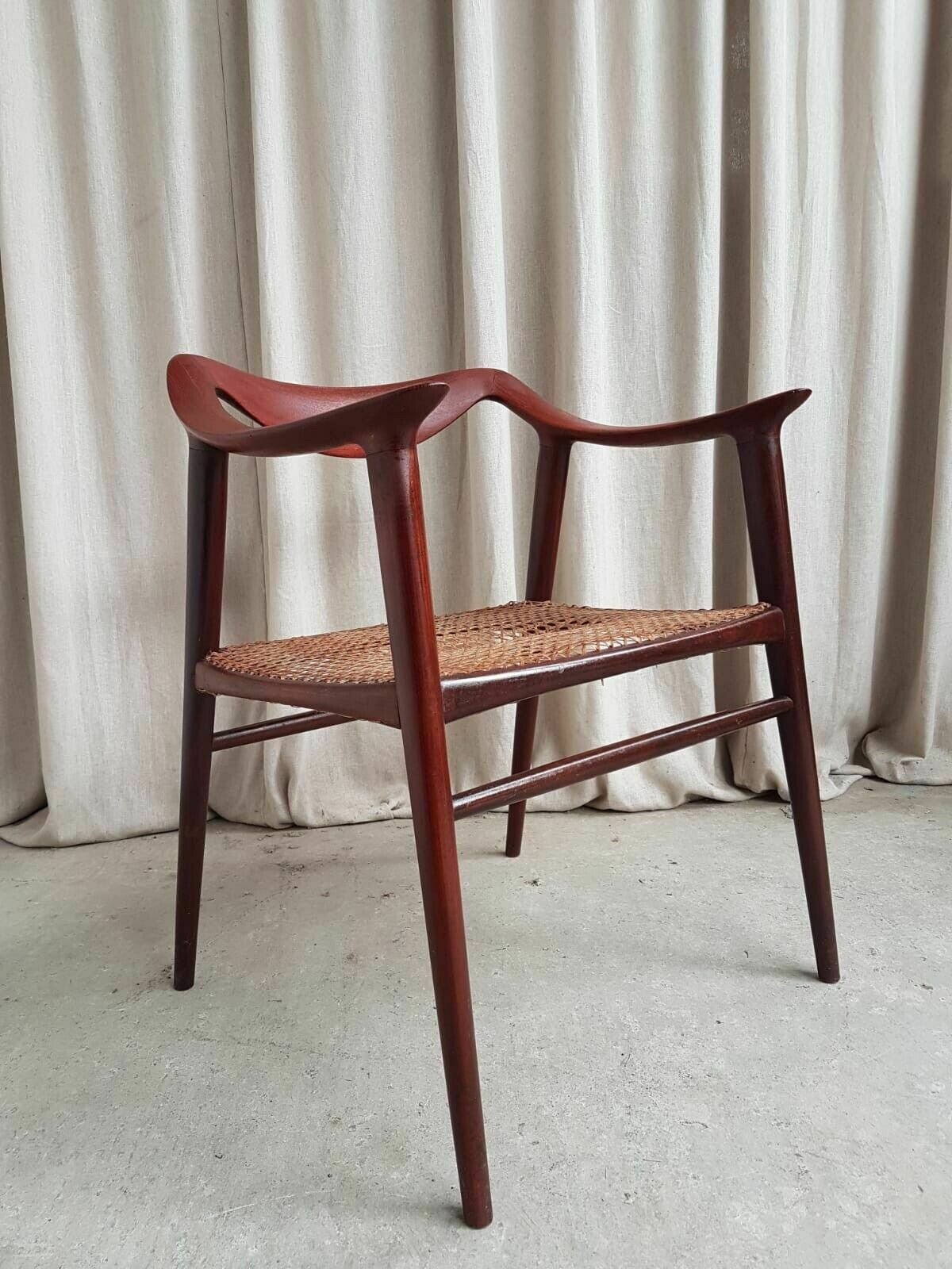 photo furniture Vtg Mid Century Norwegian Rolf Rastad & Adolf Relling Bambi Chair Armchair