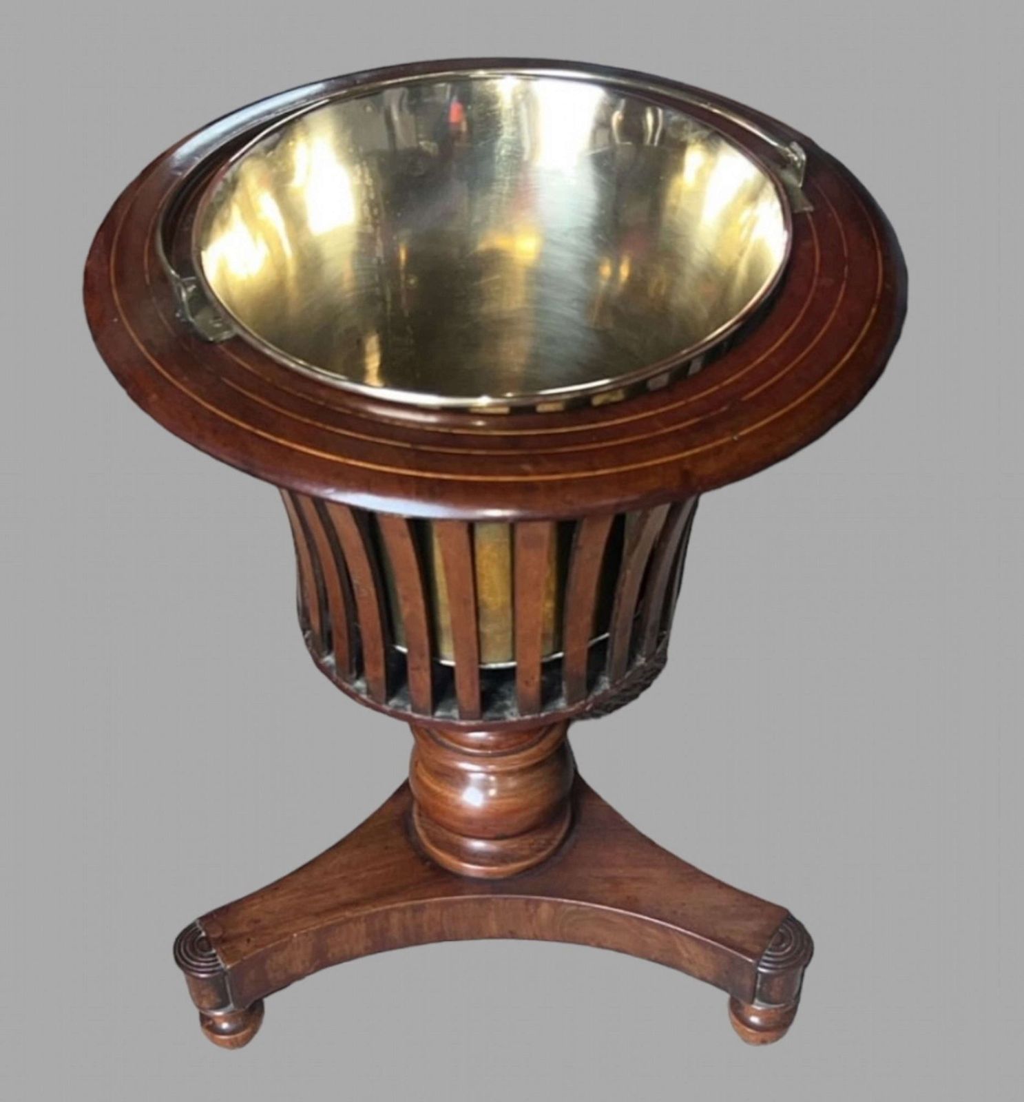 A Georgian Regency Walnut Tea Stove/Jardiniere