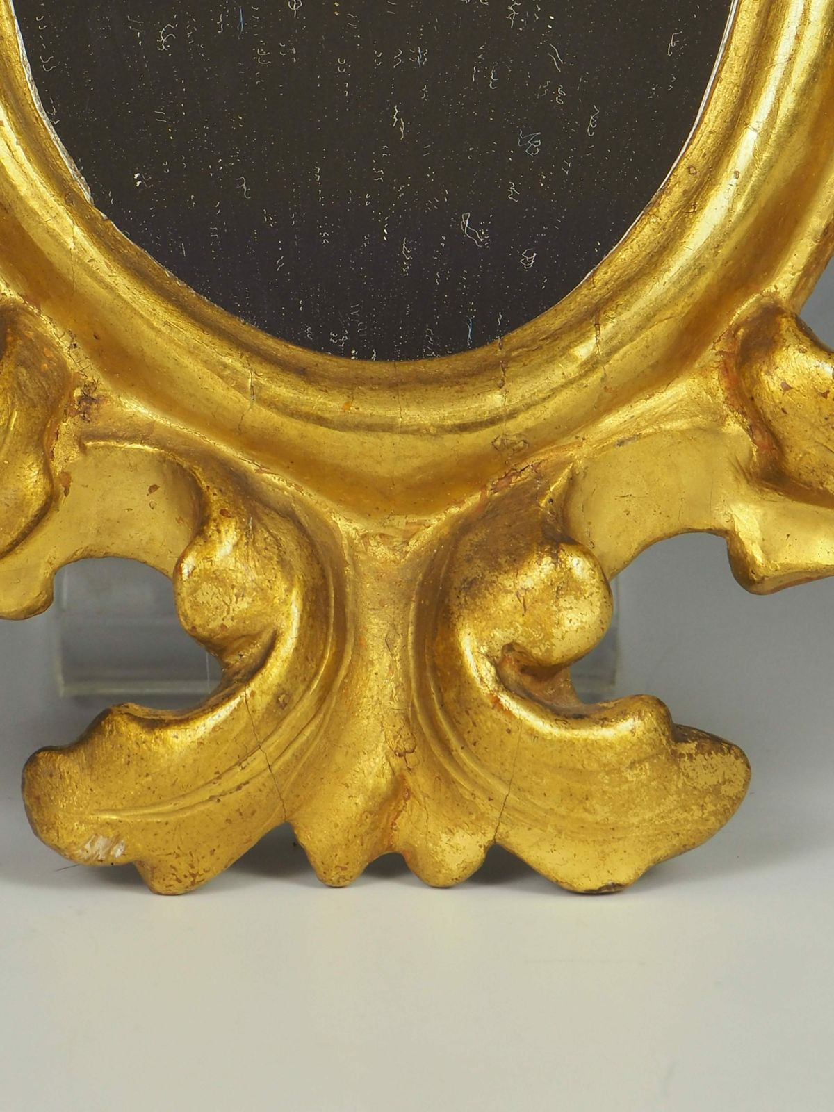 Exquisite Antique Italian Giltwood Wall Mirror photo vinterior
