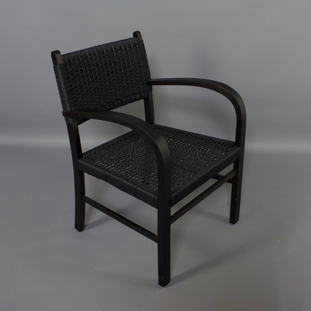 Black Woven Armchair photo for sale