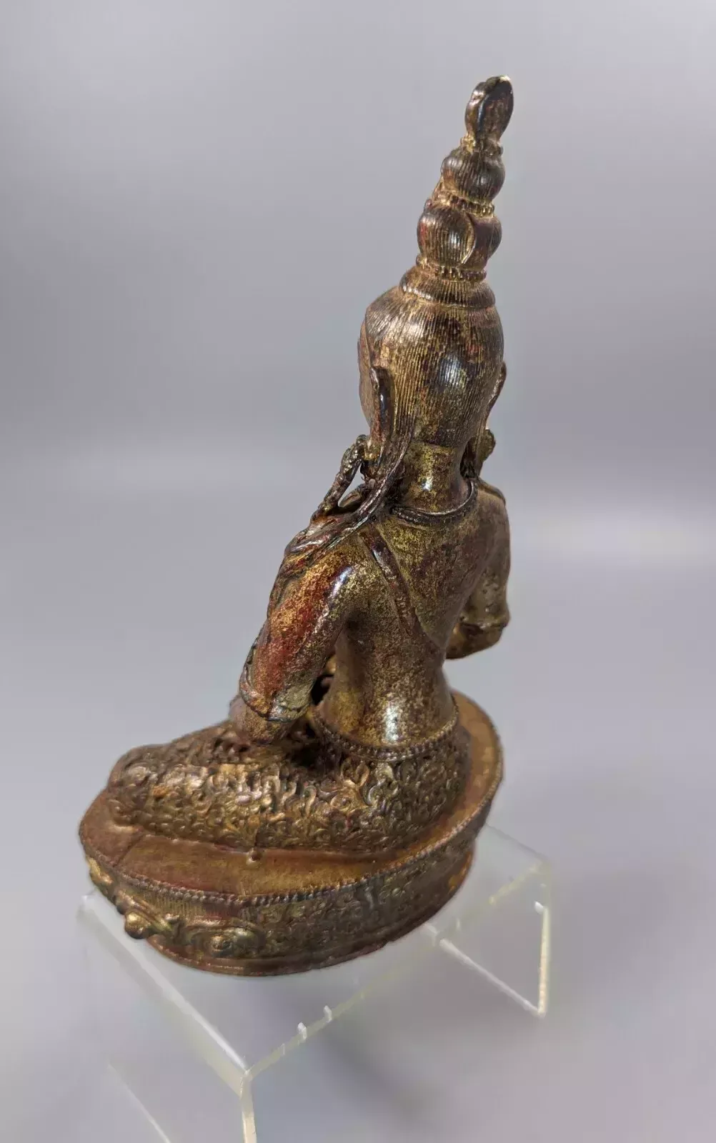 A Gilt Bronze, Lacquered Figure Of Amitayus,Tibet, 18 Th.Century photo Home Decor