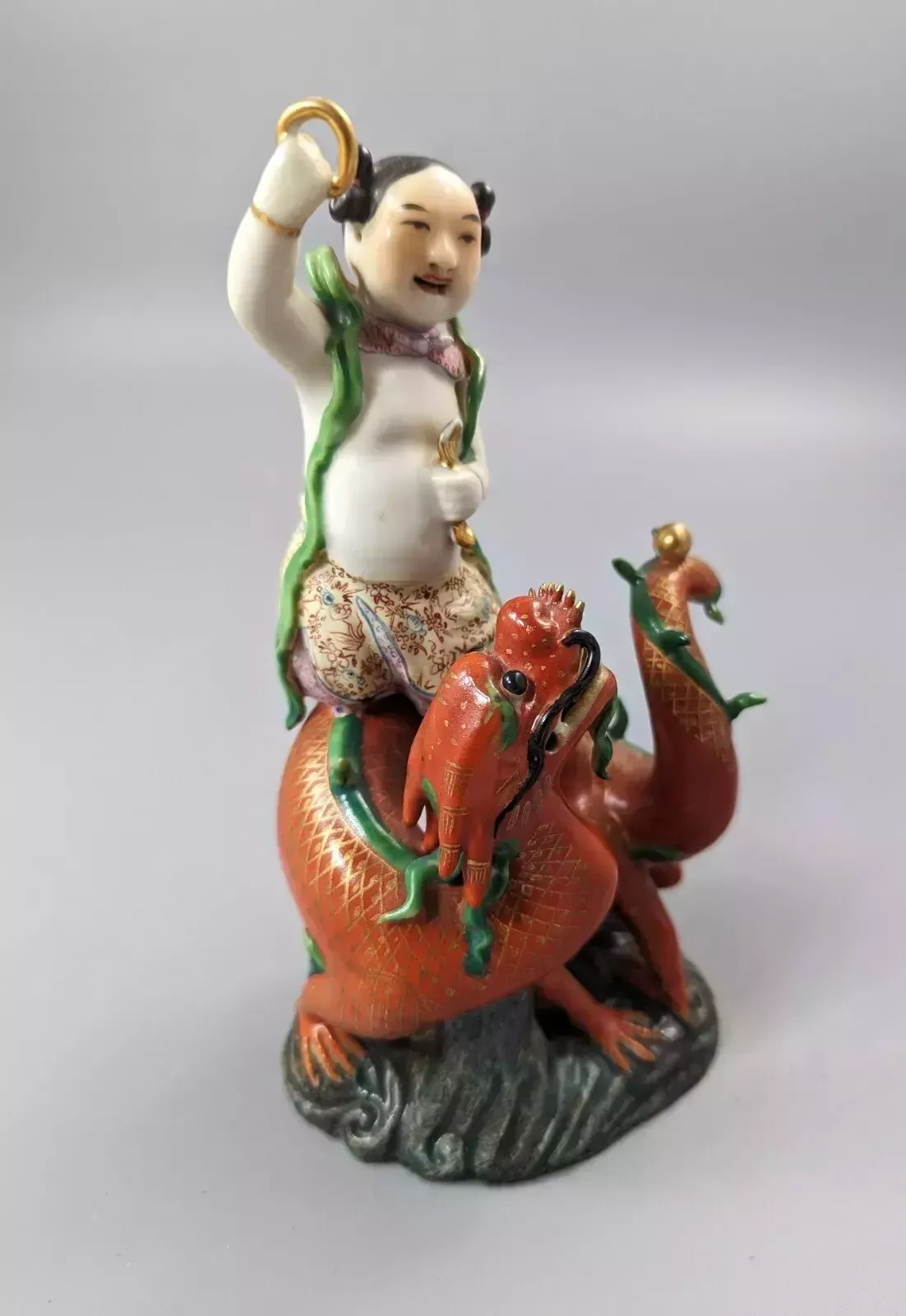 photo furniture Chinese Famille Rose Figure Of Nezha, C.19 Th