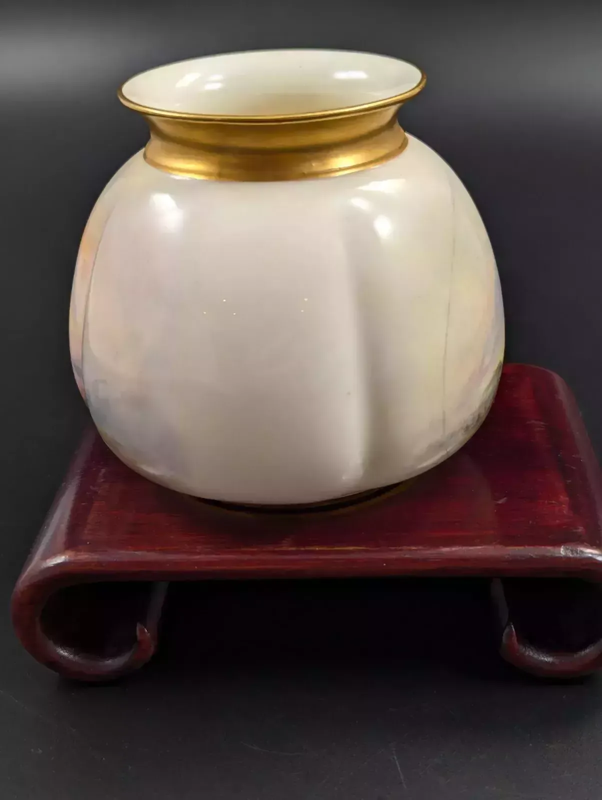 photo buy A Pair Of Royal Worcester Vases Painted With Highland Cattle By Harry Stinton