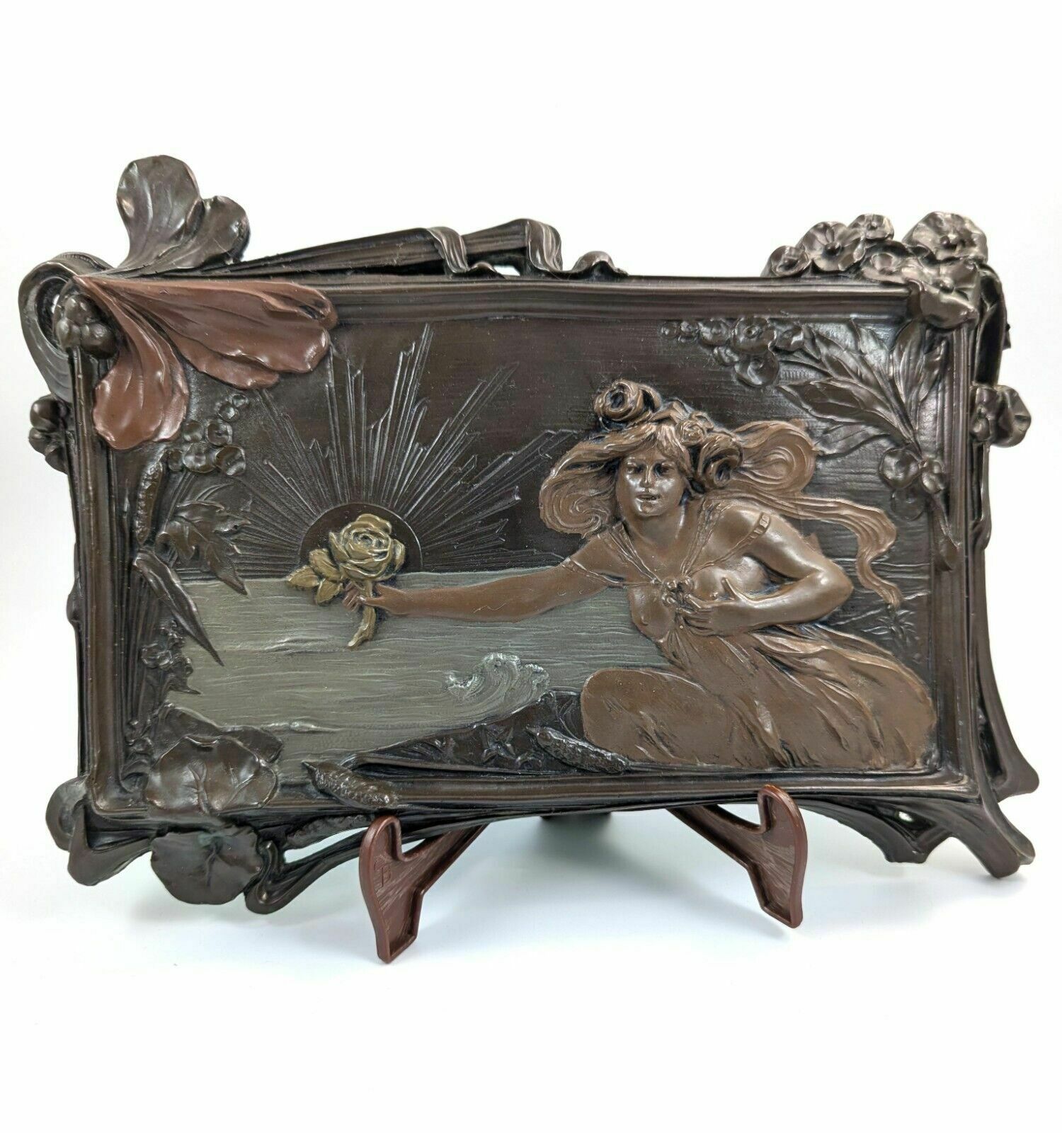 Art Nouveau Terracotta Wall Relief, 19th Century,France