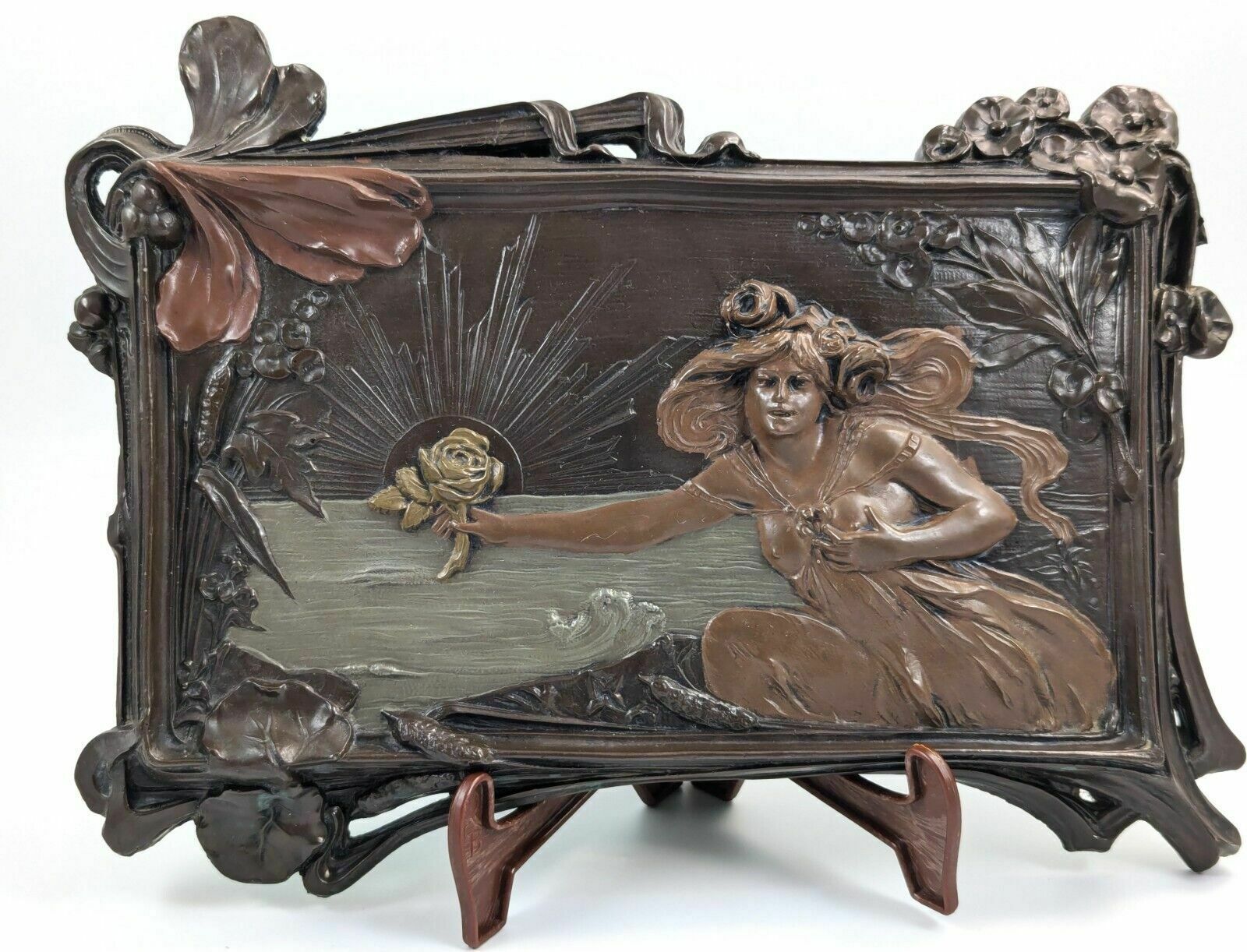 Art Nouveau Terracotta Wall Relief, 19th Century,France photo for sale