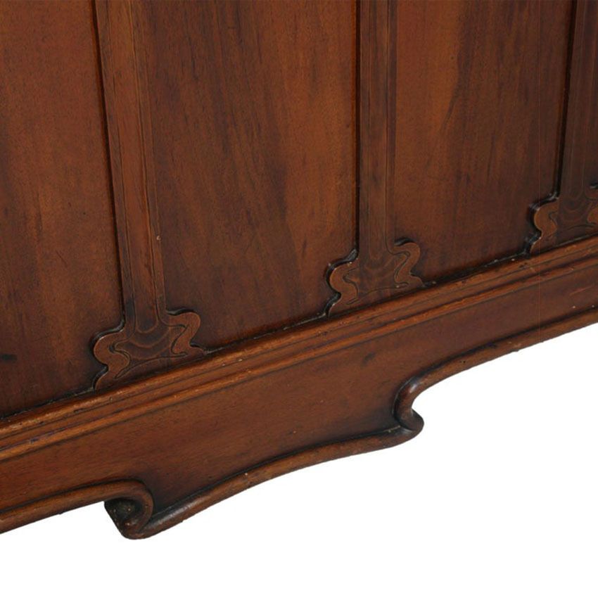 Art Nouveau Pair Of Beds, By Vincenzo Cadorin Venezia, Hand Carved Walnut photo Furniture