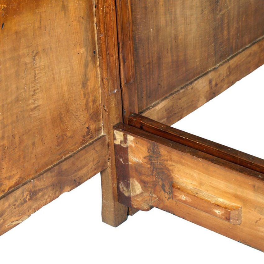 Art Nouveau Pair Of Beds, By Vincenzo Cadorin Venezia, Hand Carved Walnut photo vintage