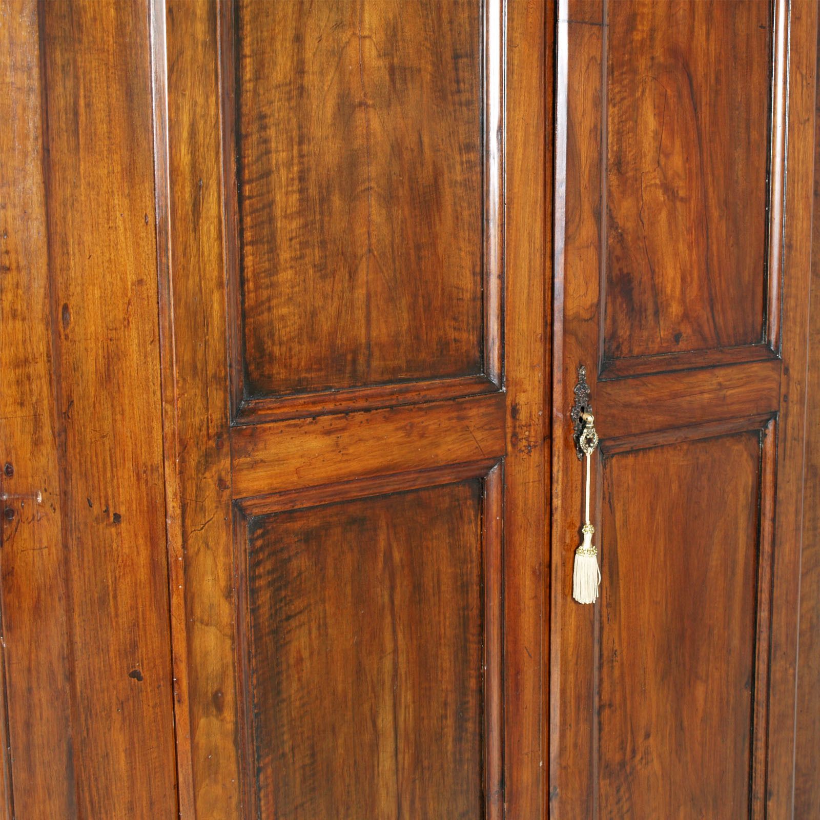 Mid 19th Century Large Neoclassic Wardrobe In Massive Walnut photo Furniture