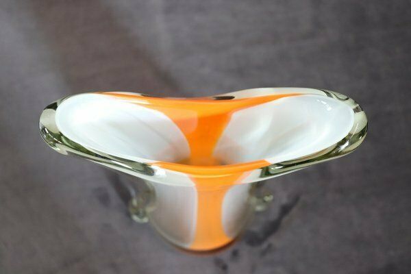 Home Decor Large Vintage Italian Vase In Murano Art Glass, 1960s photo