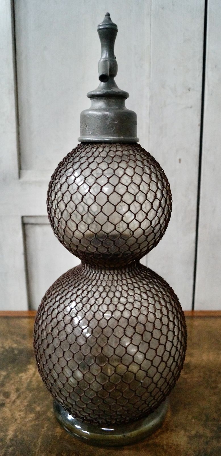 Antique French ‘Double Gourd’ Soda Syphon photo furniture