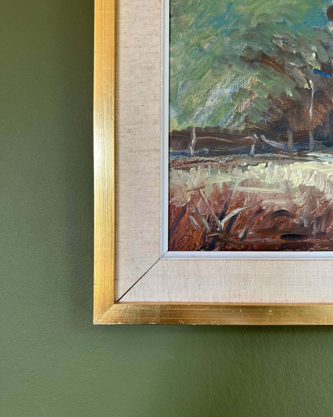 "The Storm" Oil On Board photo vinterior
