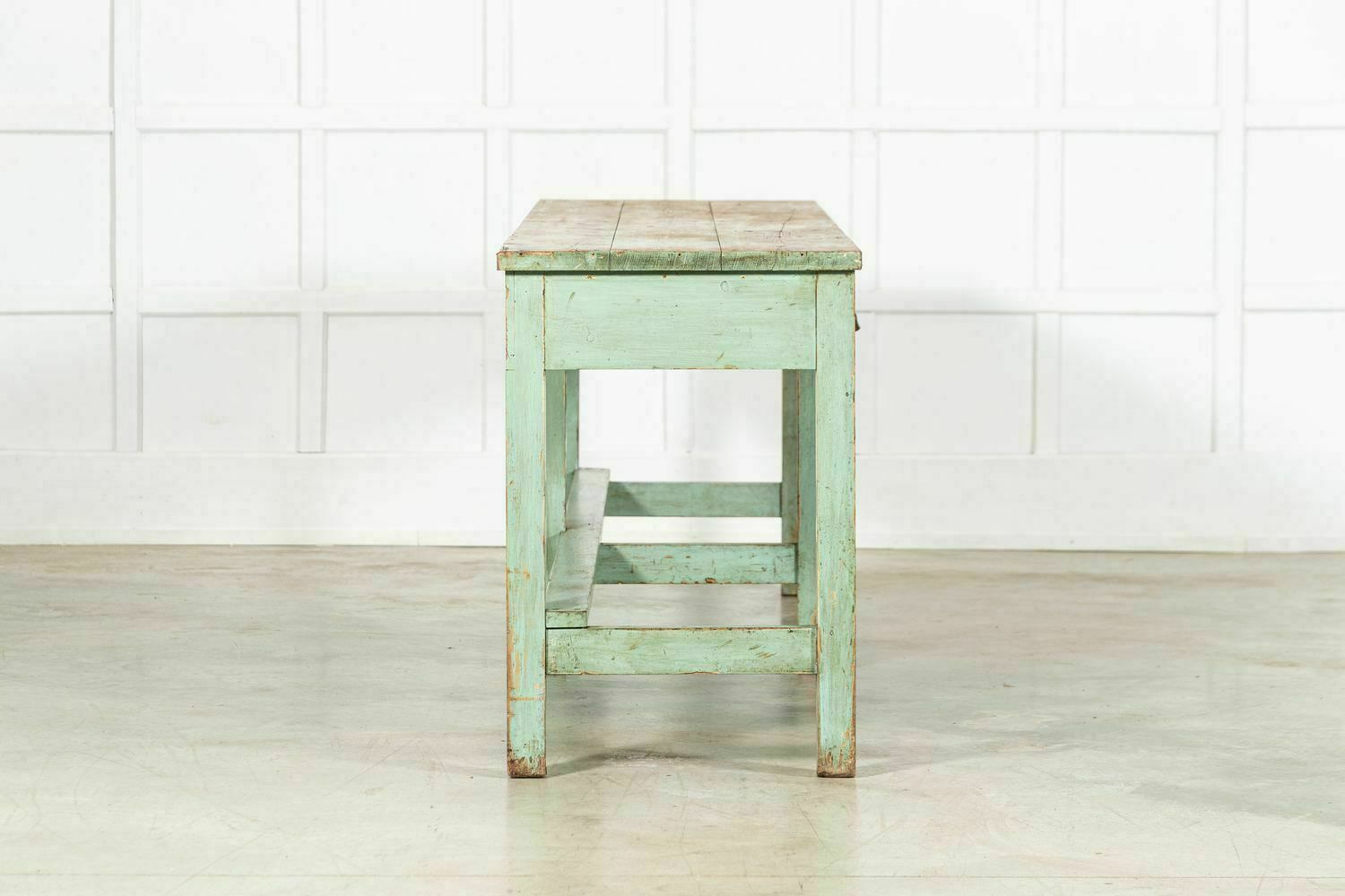 Monumental 19thc English Painted Pine Dresser Base / Console photo vinterior