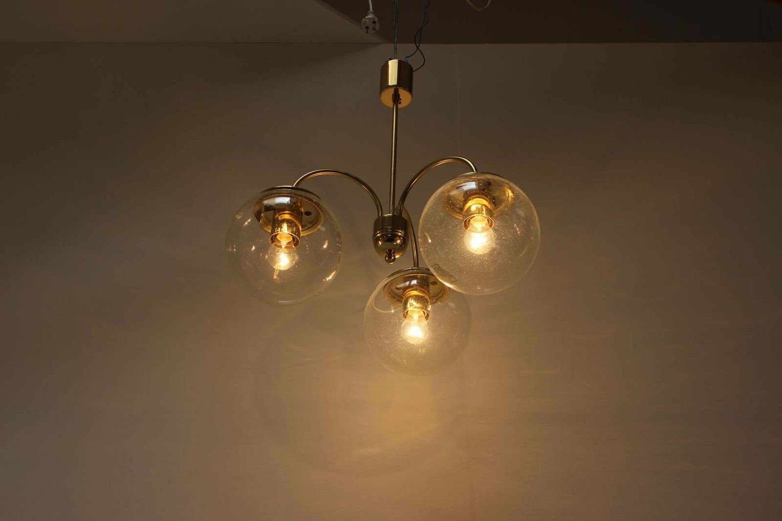 Mid Century Chandelier By Kamenický šenov, 1970's. photo 594.0
