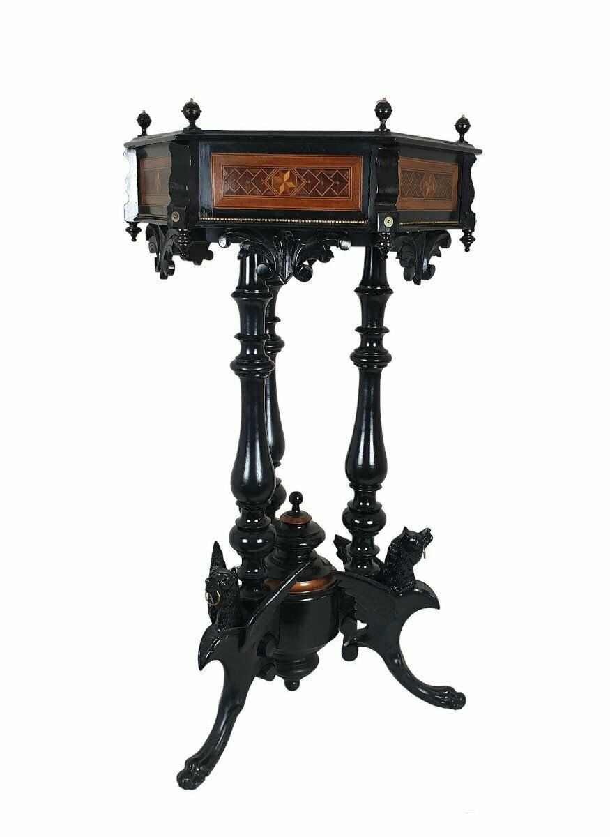 photo for sale Marquetry Planter, Napoleon III, 19th Century