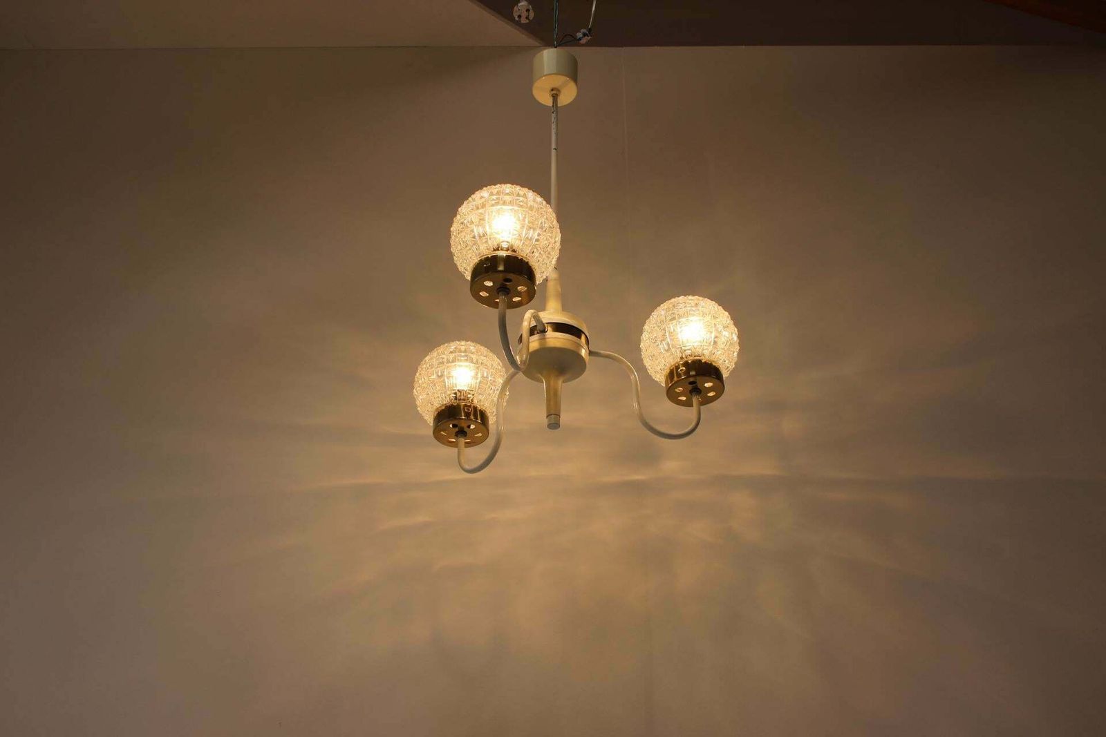 Lighting Mid Century Chandelier By Instala Jilove U Decina, 1960's, Czechoslovakia photo