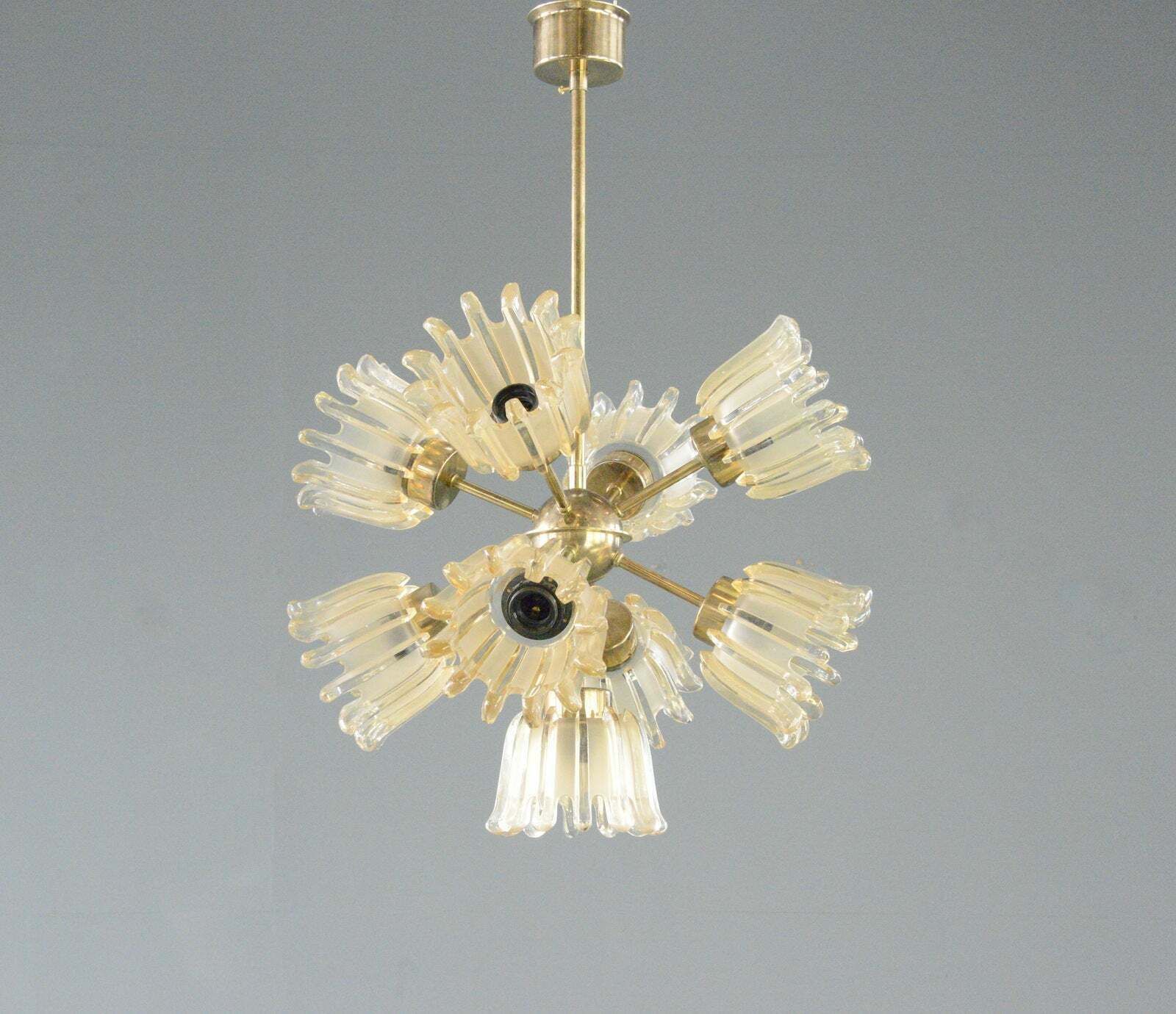 Mid Century Chandelier By Leclaire & Schäfer Circa 1960s