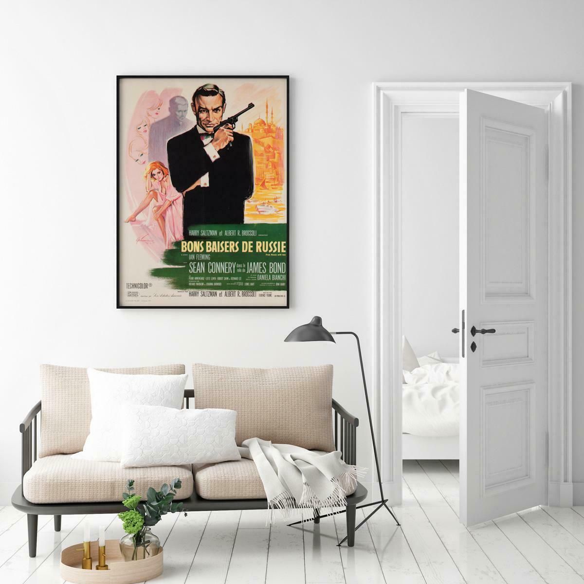 From Russia With Love 1964 1st Print French Moyenne Film Poster, Boris Grinsson photo furniture