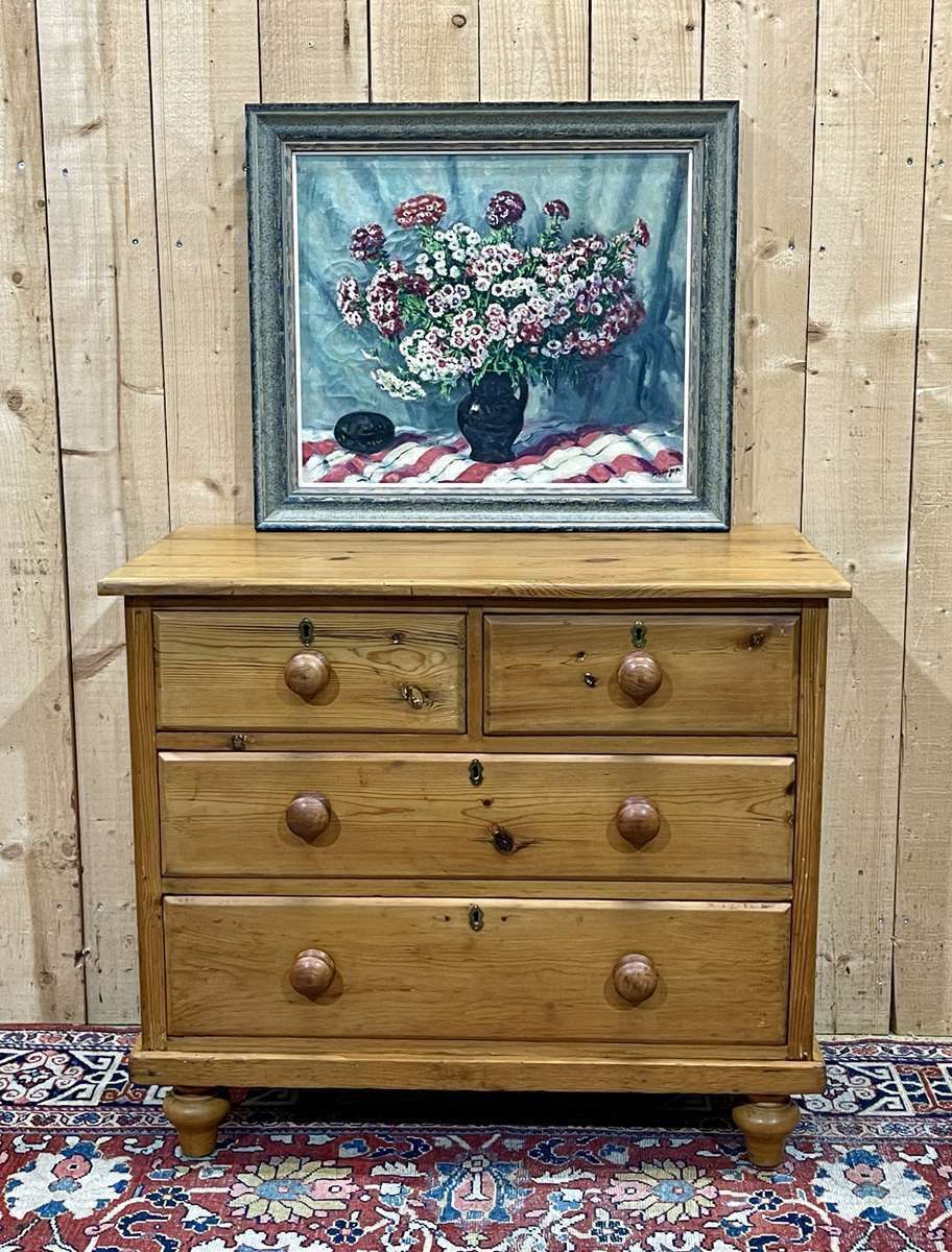 English Chest Of Drawers In Fir From The End Of The 19th Century photo furniture