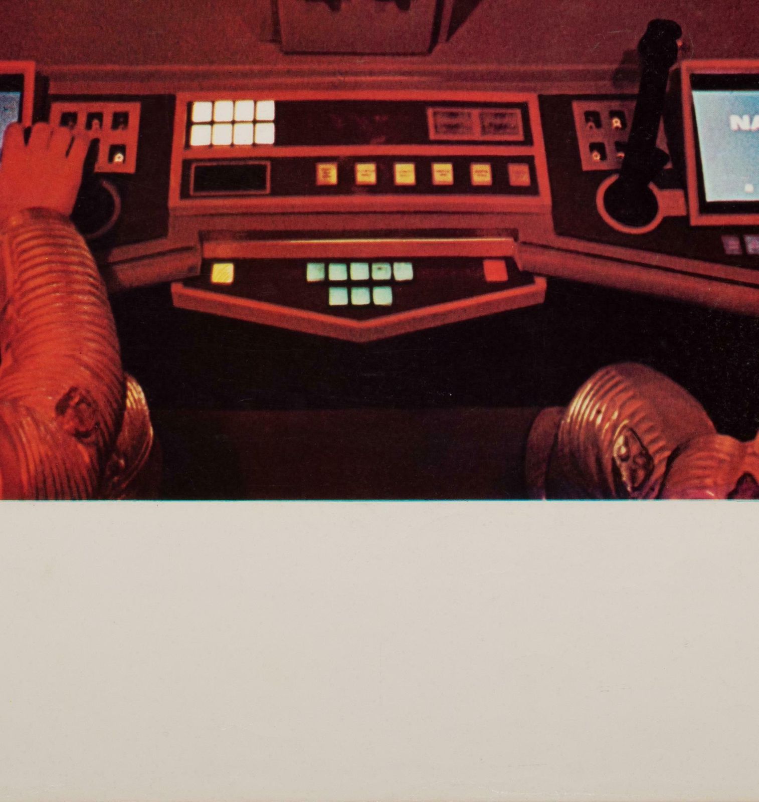 2001 A Space Odyssey 1968 Italian Jumbo Film Still Poster Cockpit Style photo buy