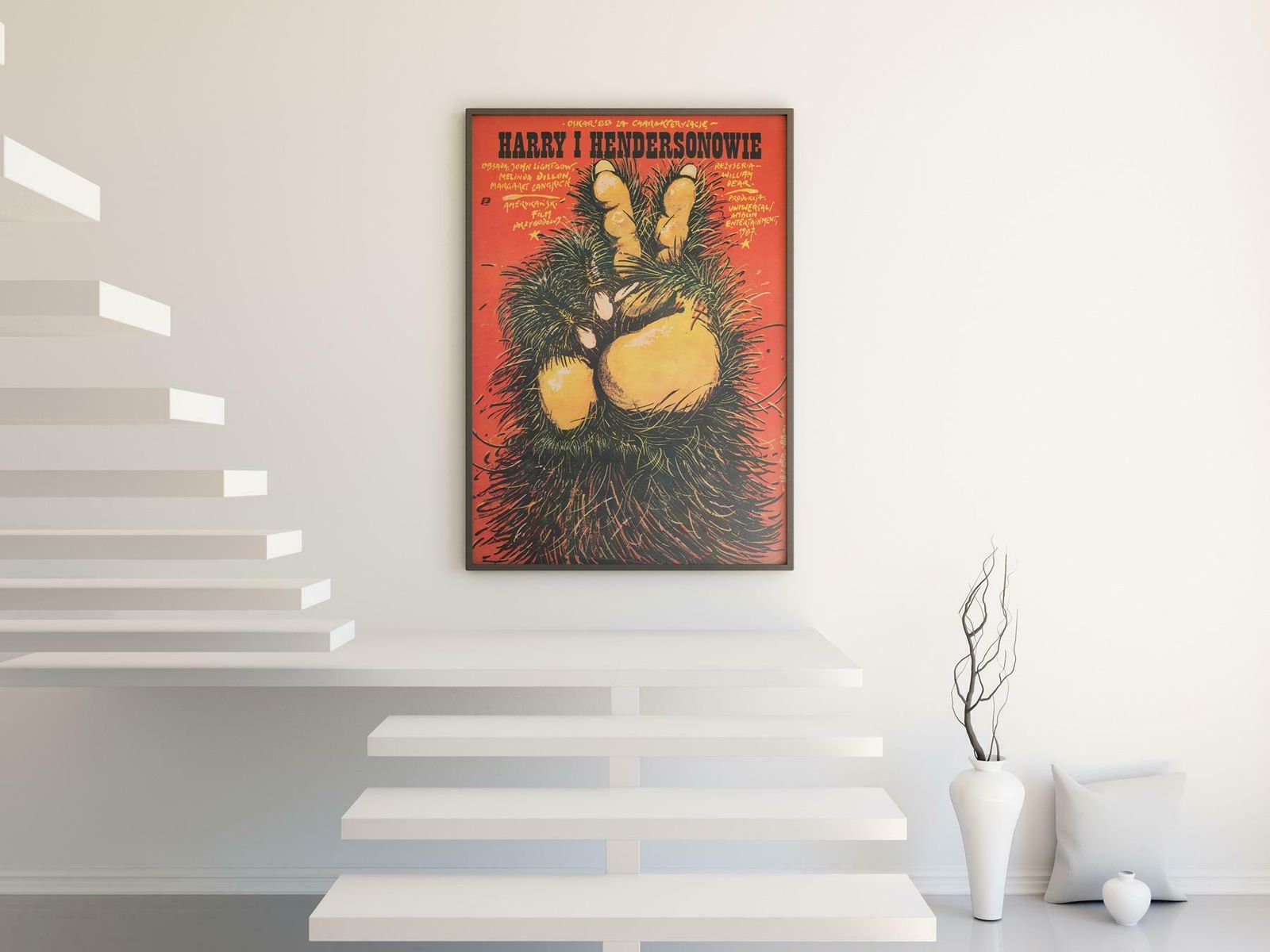 Harry And The Hendersons 1988 Polish B1 Film Poster, Jakub Erol photo furniture