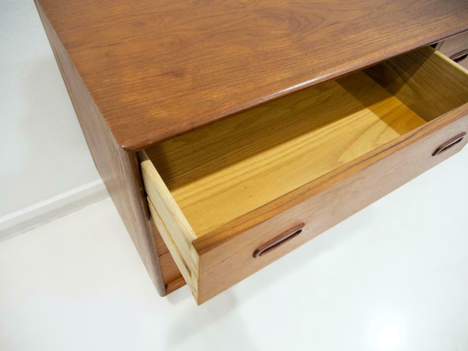 Furniture Scandinavian Modern Teak Sideboard With Drawers photo