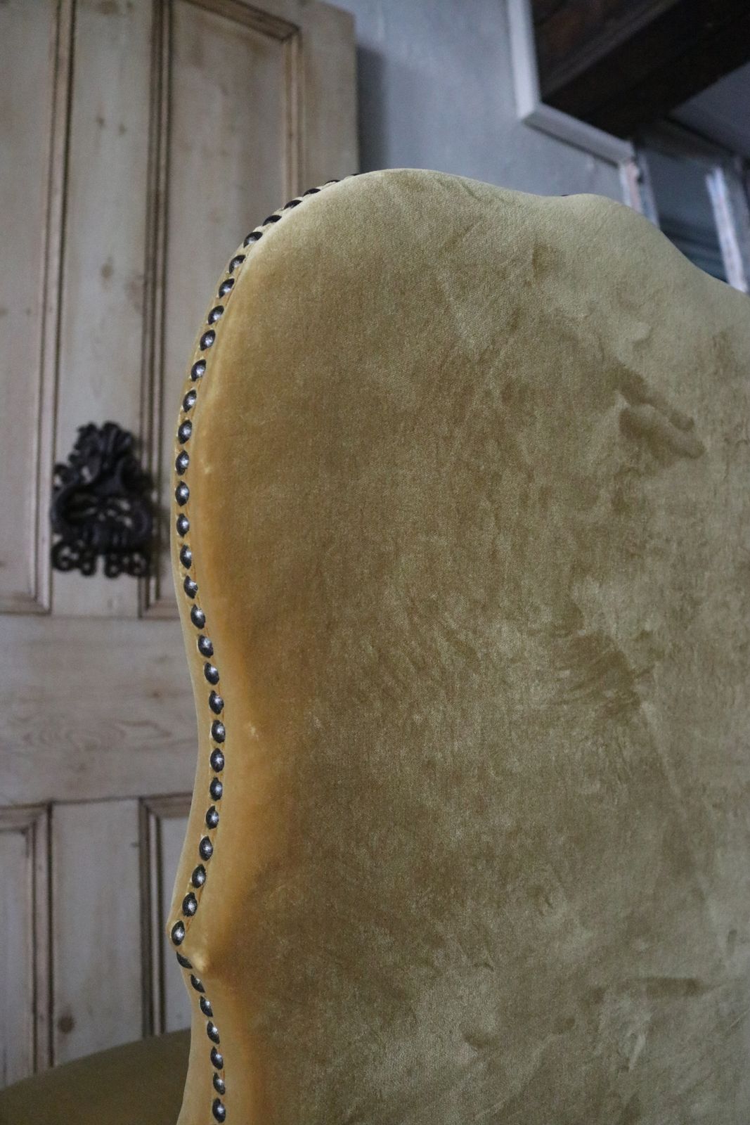 photo for sale 4 X India Jane Gold Velvet Dining Chairs