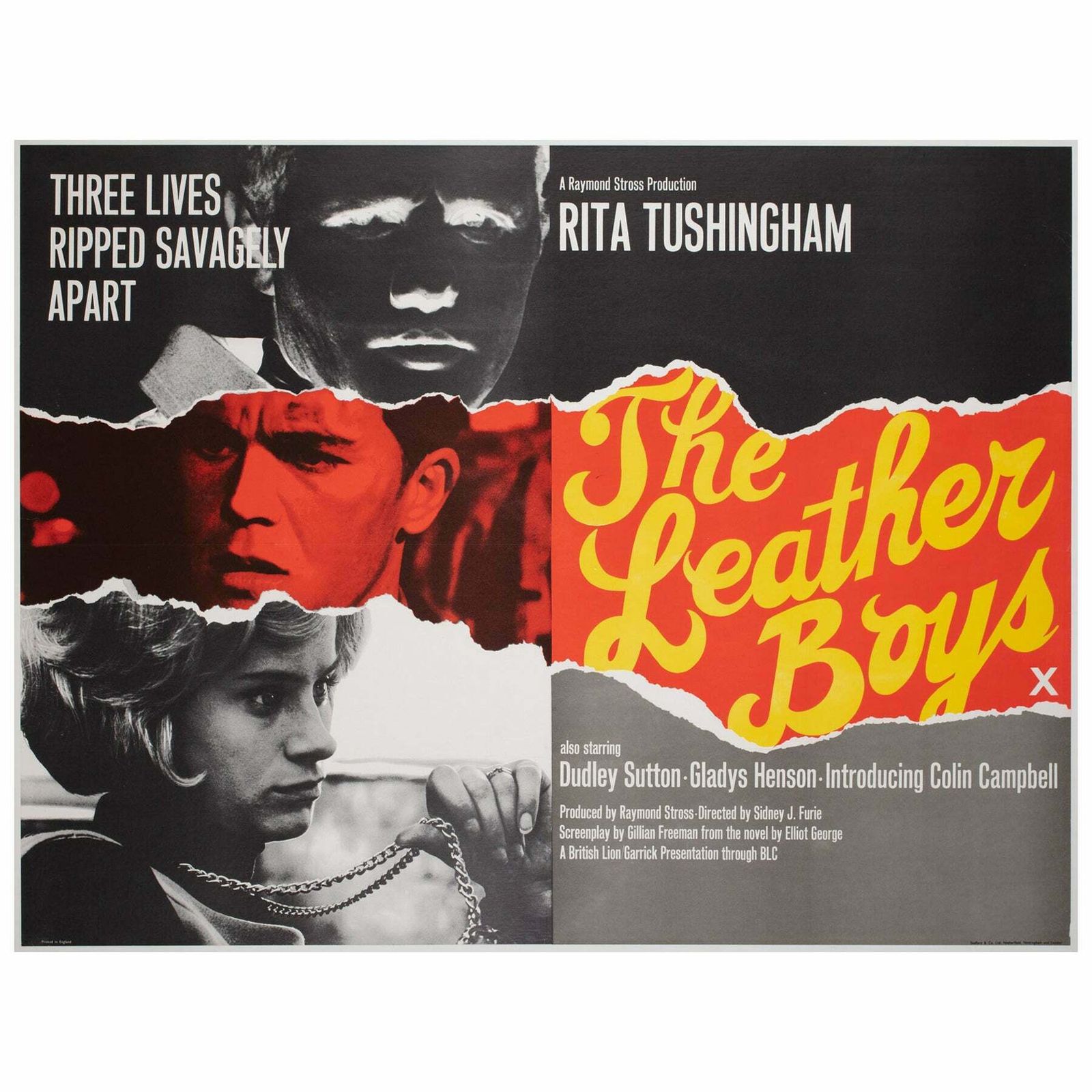 The Leather Boys 1964 Uk Quad Film Movie Poster