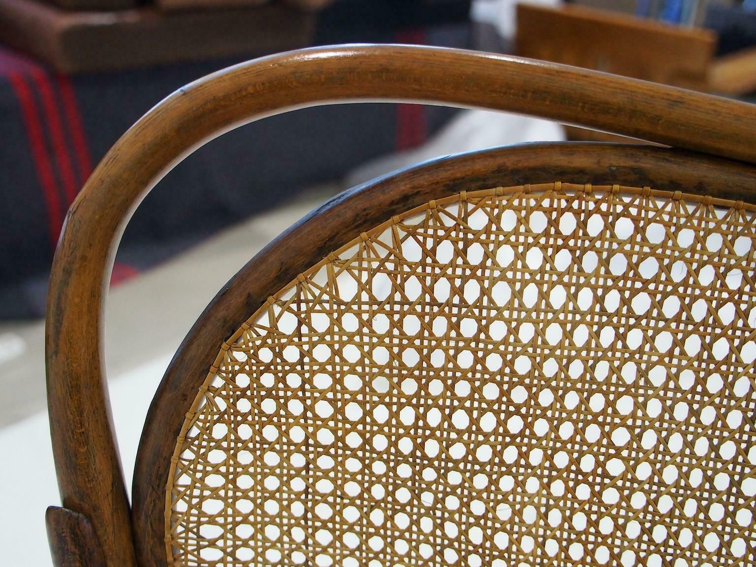 photo buy Vienna Secessionist Bentwood And Rattan Settee By Thonet Brothers