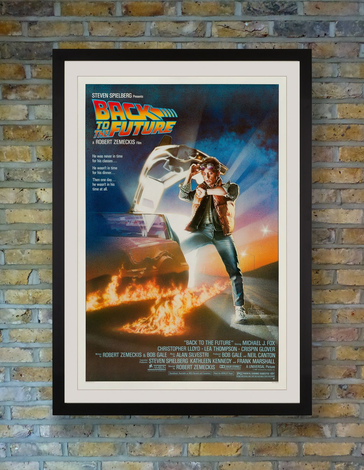 'Back To The Future' Original Us One Sheet Film Poster By Drew Struzan, 1985 photo furniture