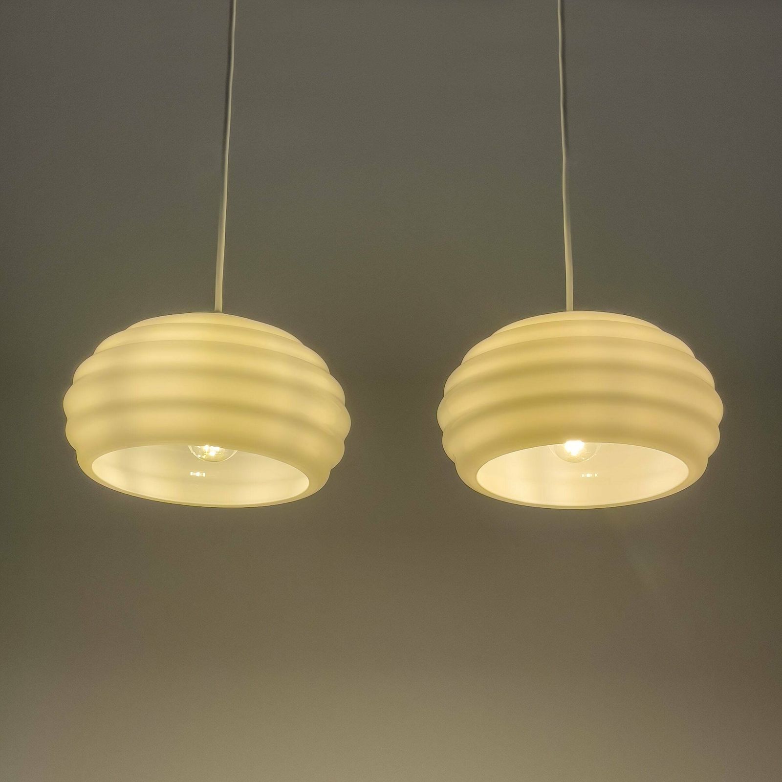 Hand Blown Verner Panton Lamps By Holmegaard photo vintage