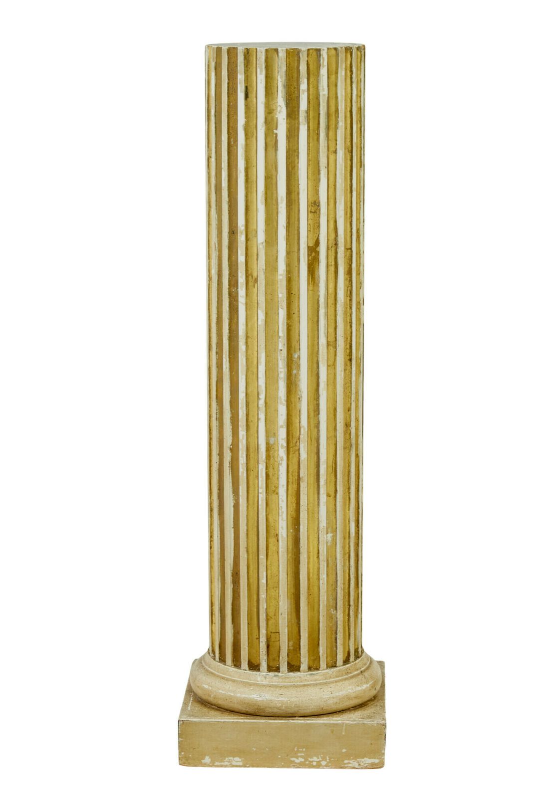 Early 20th Century Scandinavian Gilt Pedestal Column photo buy