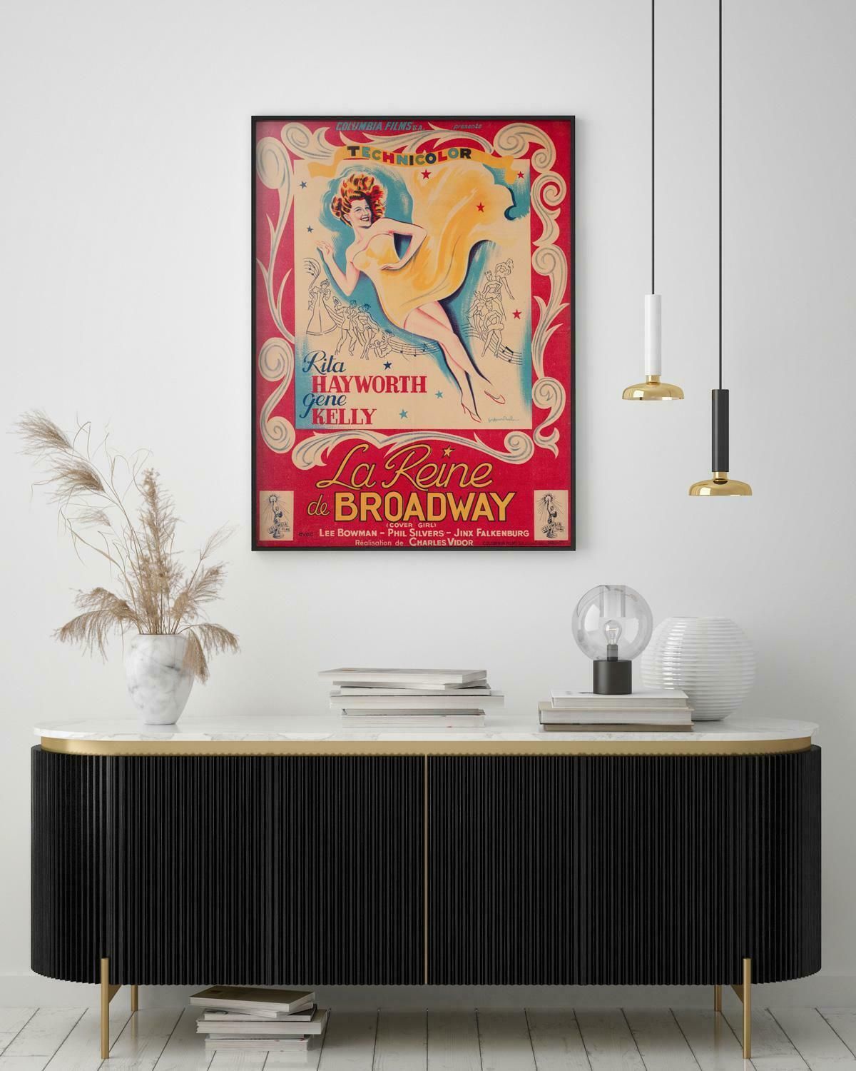 Cover Girl 1950s French Moyenne Film Movie Poster, Guy Gerard Noel photo furniture