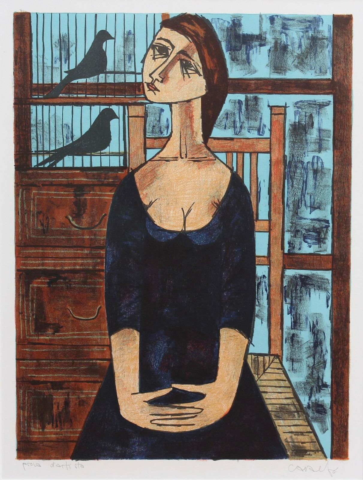 'Melancholic Muses VI' By Vicenç Caraltó (Circa 1960s) photo furniture