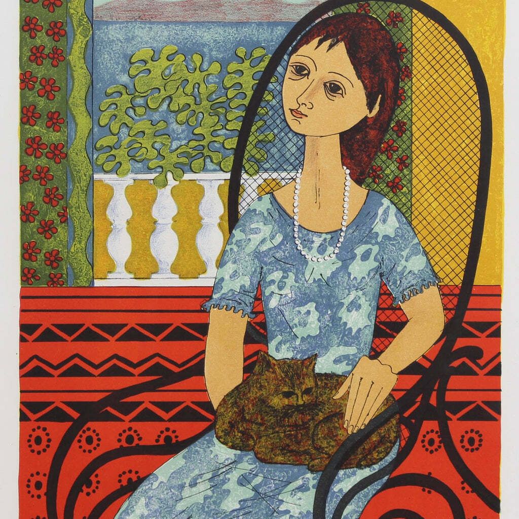 'Melancholic Muses III' By Vicenç Caraltó (Circa 1960s) photo furniture