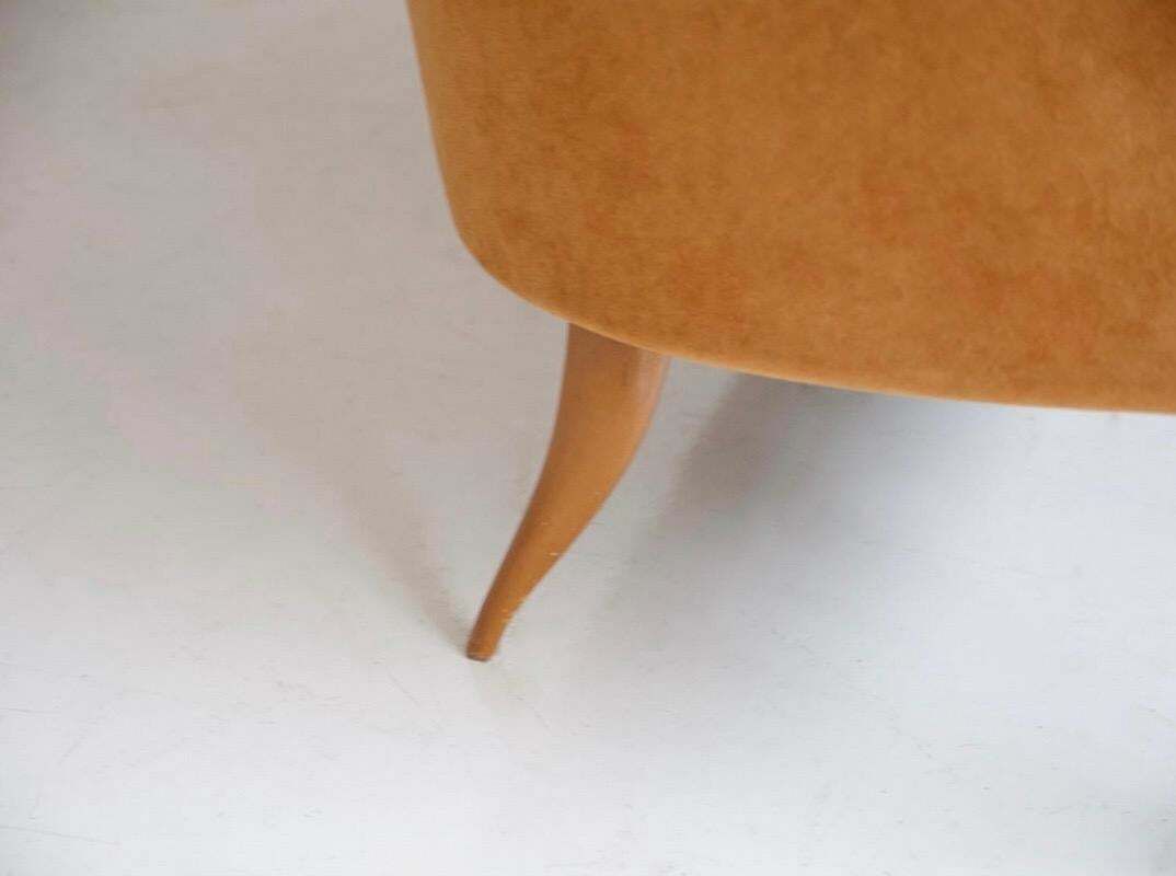 Paradise Sofa With Orange Fabric Upholstery By Kerstin Hörlin Holmqvist photo furniture