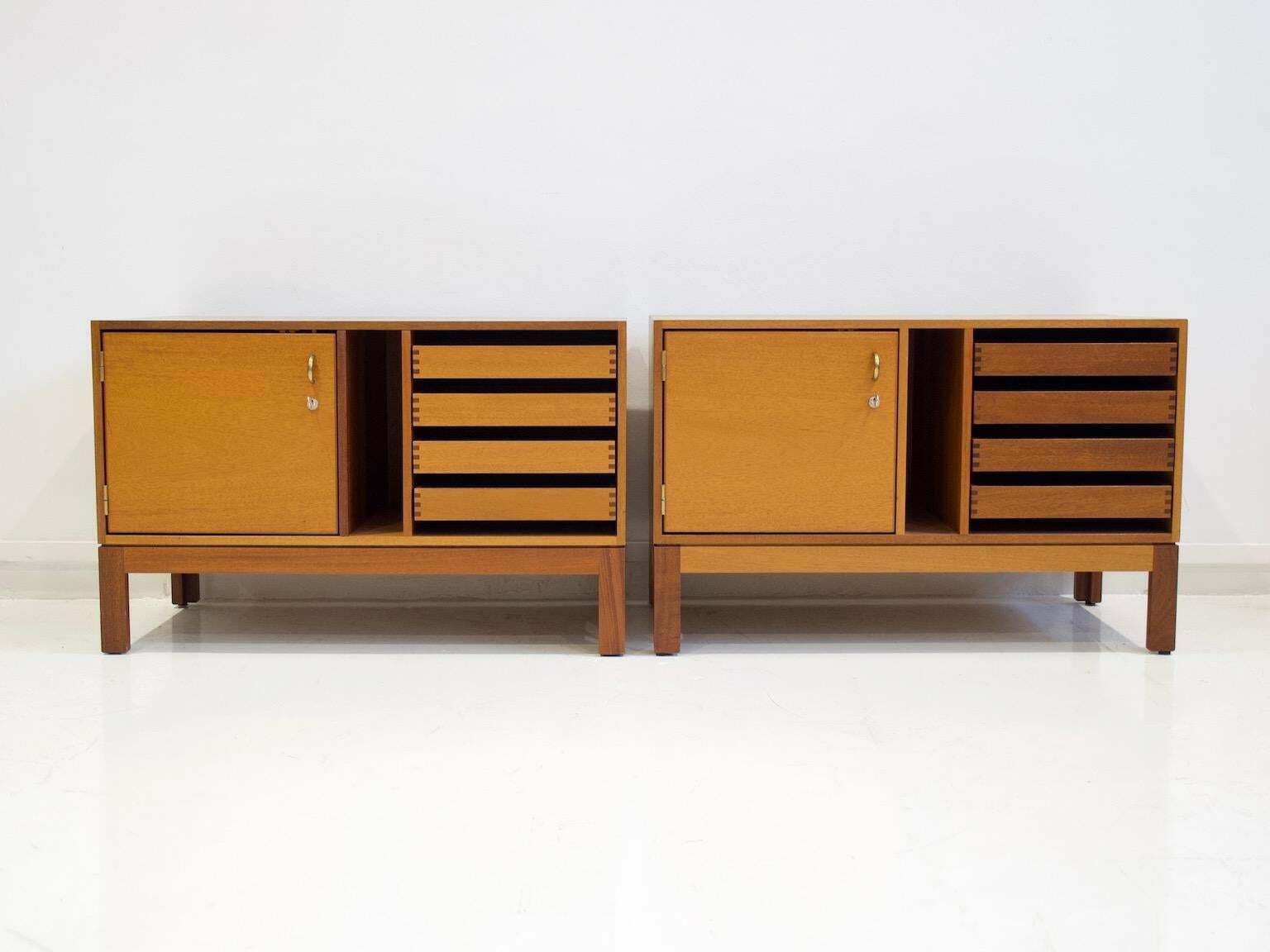 Pair Of Mid Century Modern Wooden Credenzas By Christian Hvidt photo buy