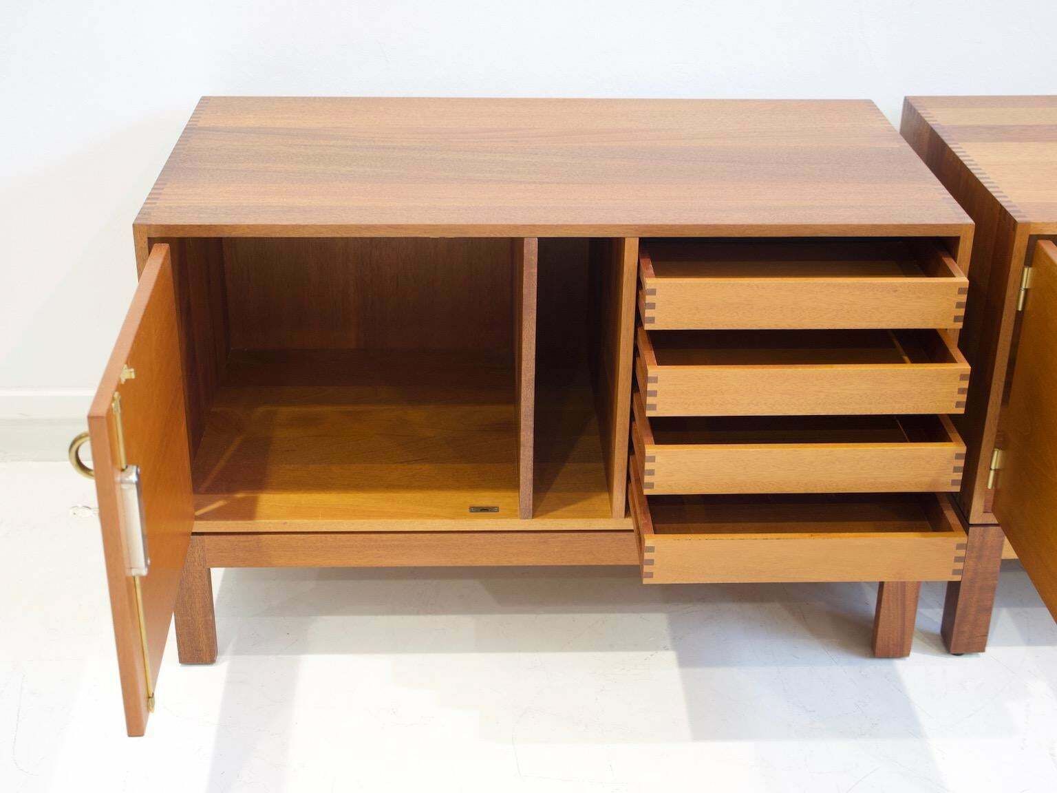 Furniture Pair Of Mid Century Modern Wooden Credenzas By Christian Hvidt photo