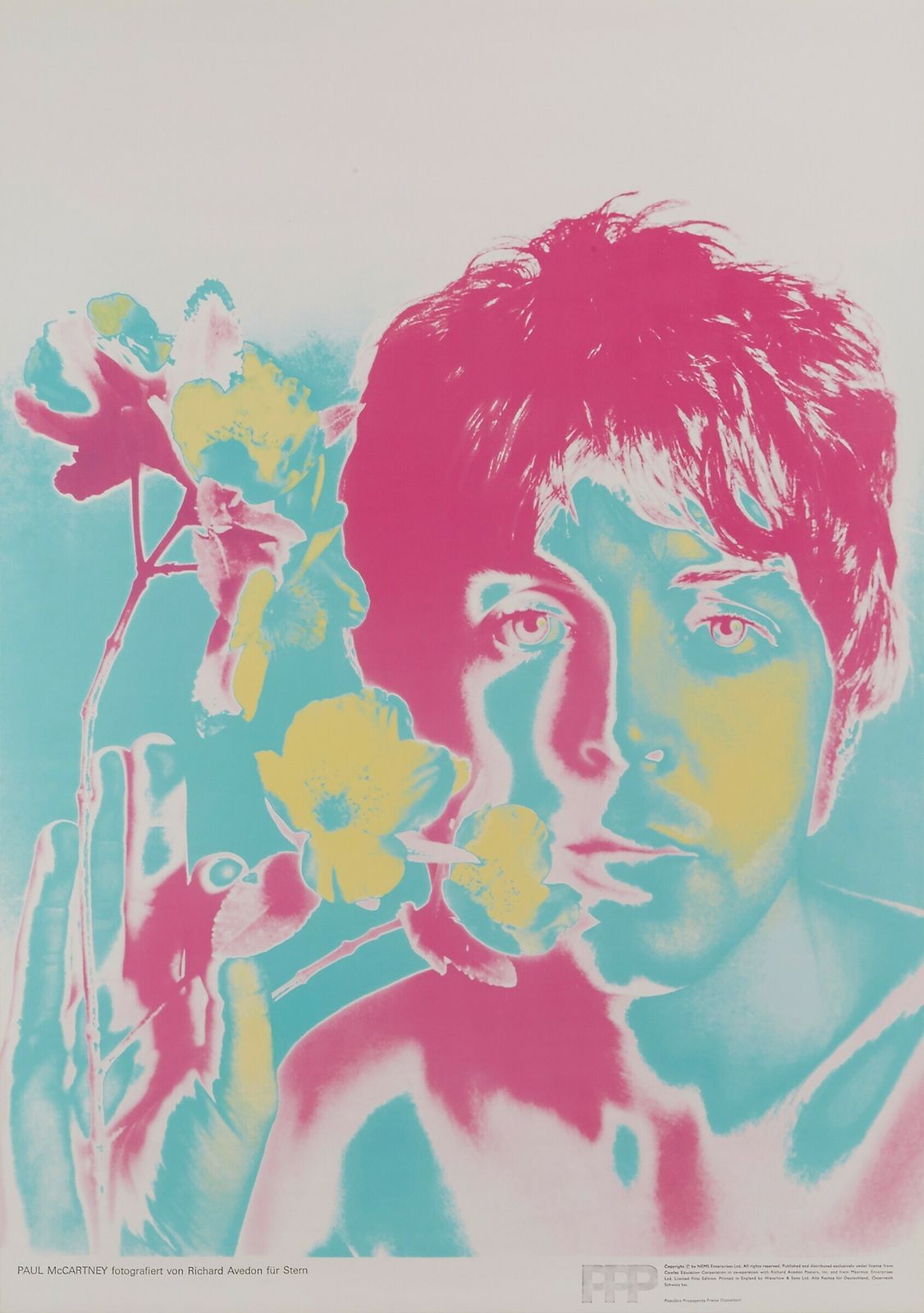 'The Beatles' Complete Set Of Five Promotional Posters By Richard Avedon, 1967 photo for sale