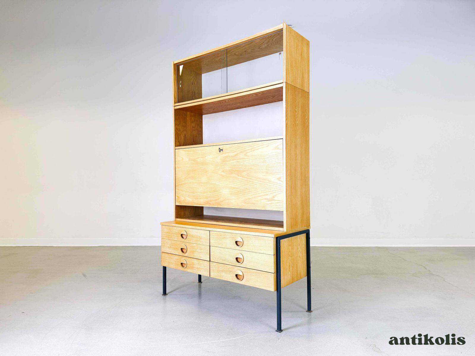 Veb Dw Hellerau 430 Mid Century Bookcase Joachim Nebelung 1960 Shelf photo furniture