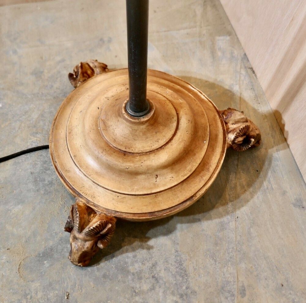 Mid Century Rams Head Tilting Floor Standing Reading Lamp By David Hunt photo 1500.0