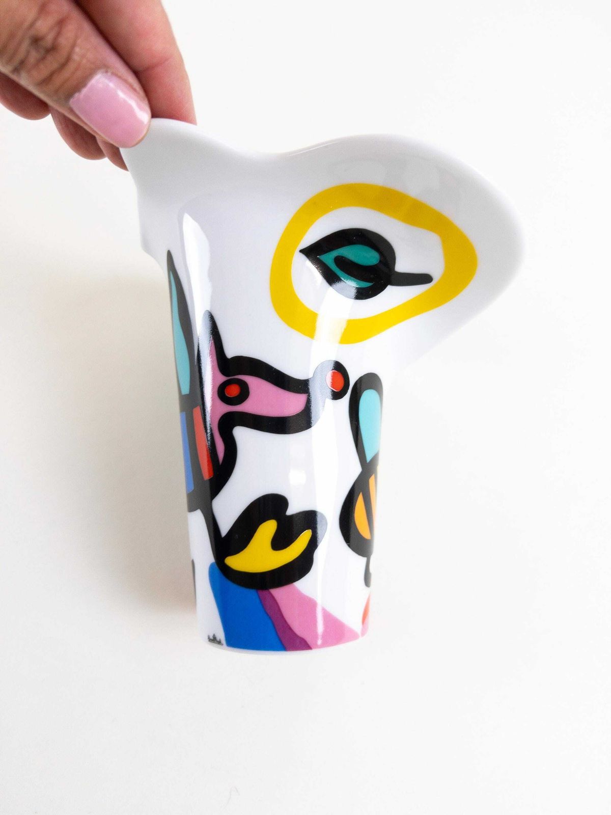 Florinda Series Vase By Maarten Vrolijk For Rosenthal Studio Line   90s Porcelain Vase photo for sale