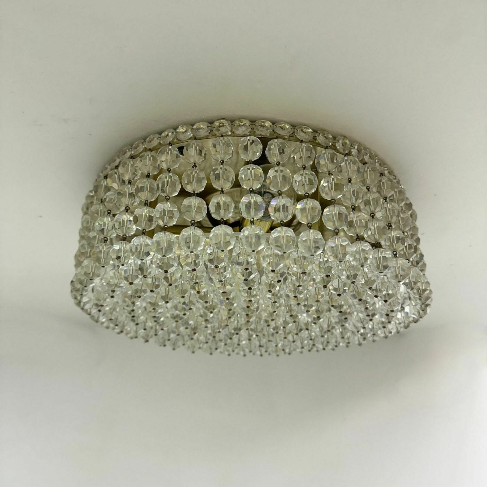Plafondlamp Met Swarovski Kristallen, Jaren 1970 photo buy