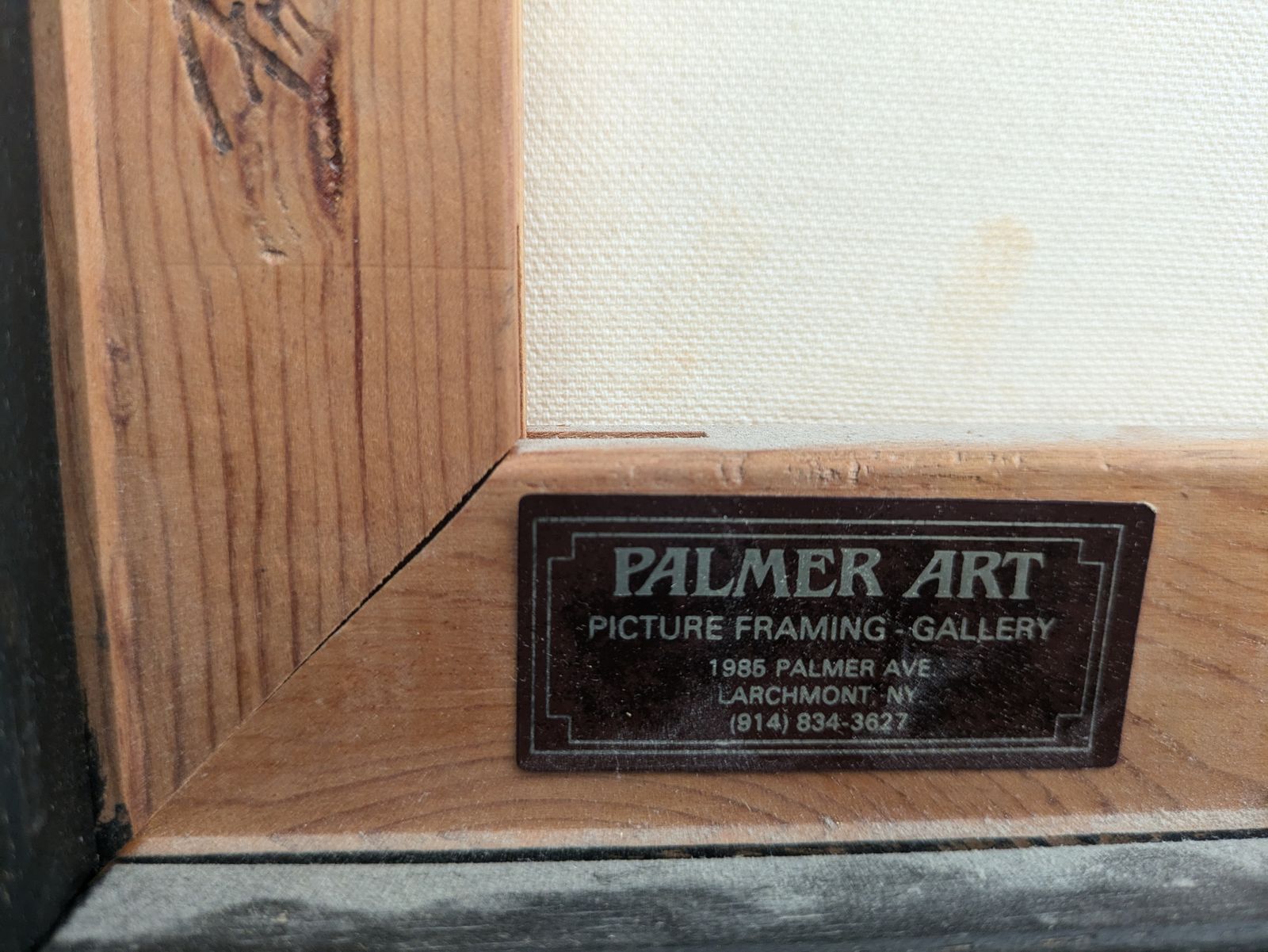 Framed Artwork Vintage American School 1987 photo furniture