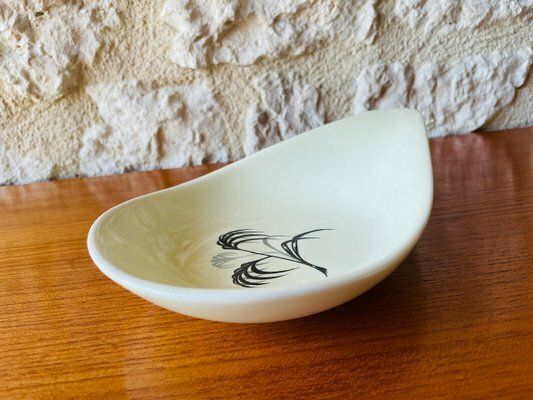 photo furniture Vintage French Ceramic Appetizers Dishes From Salins, 1960s, Set Of 3