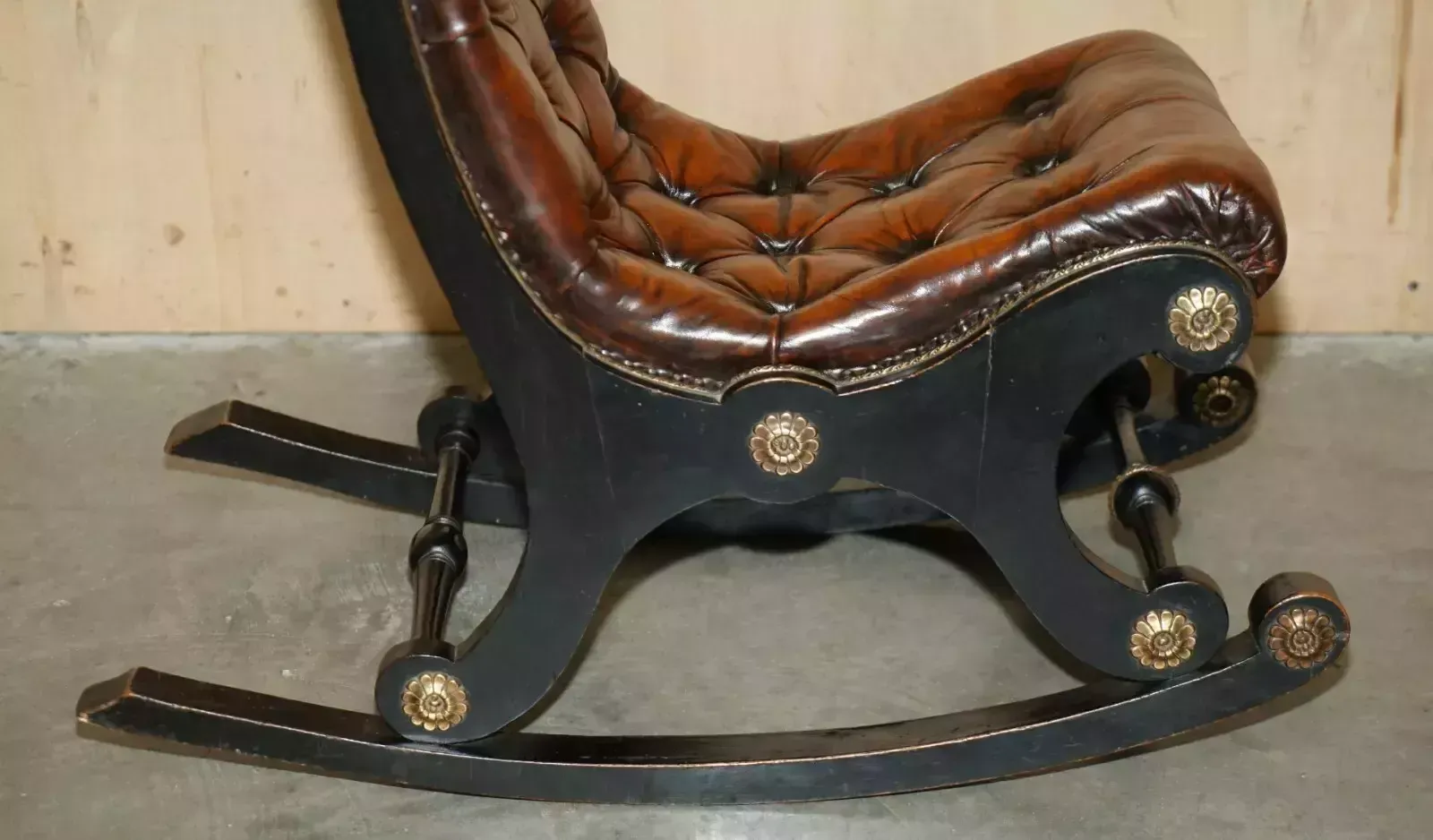 1950.0 Fully Restored Antique Victorian Aesthetic Movement Chesterfield Rocking Chair photo