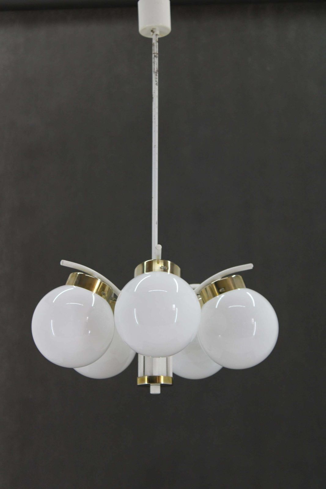 1970s Glass Chandelier By Instala Decin, Czechoslovakia photo for sale