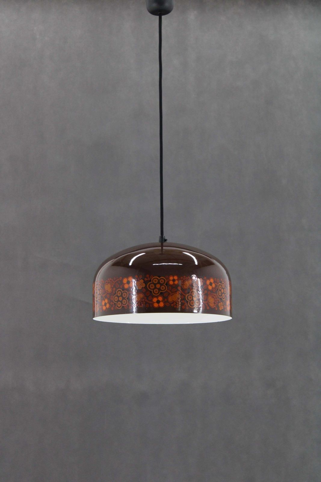 1970s Pendant Lamp With Floral Motiv, Czechoslovakia photo for sale