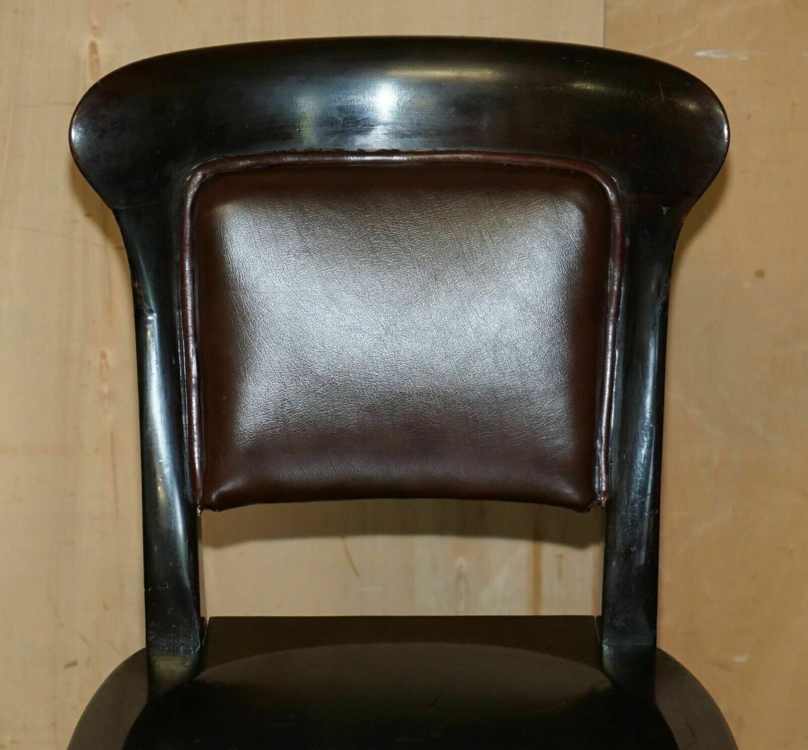 Ten Antique Holland & Son's Dining Chairs From The British Museum Reading Room photo buy