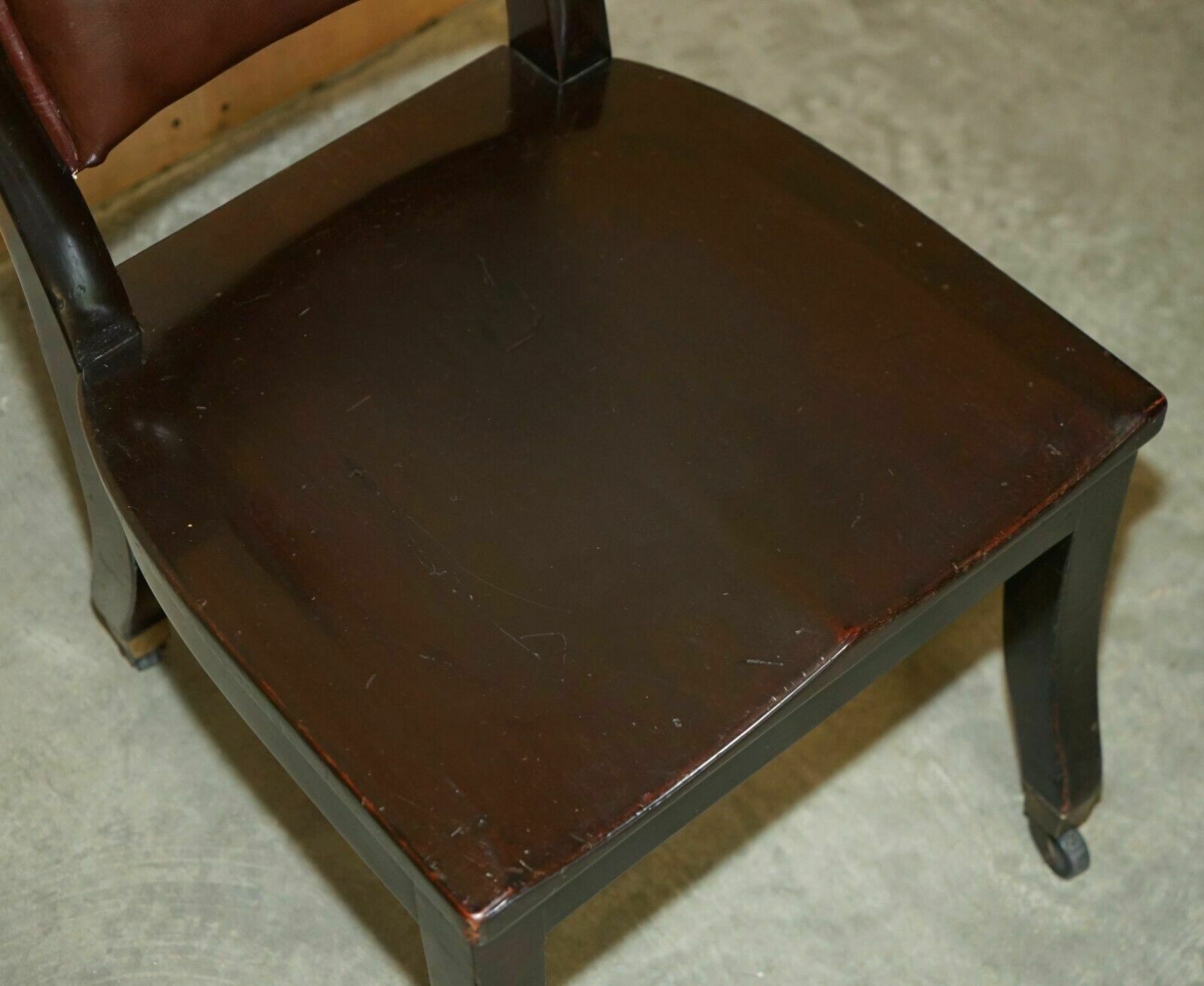 Furniture Ten Antique Holland & Son's Dining Chairs From The British Museum Reading Room photo